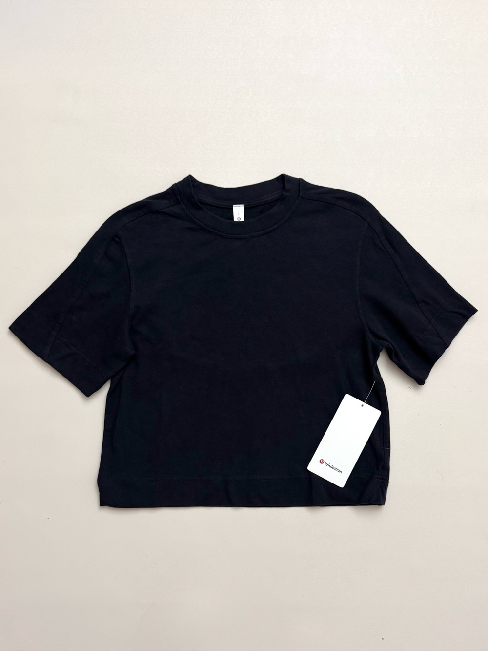Lululemon Heavyweight Cotton T-Shirt Black Size 2 NWT